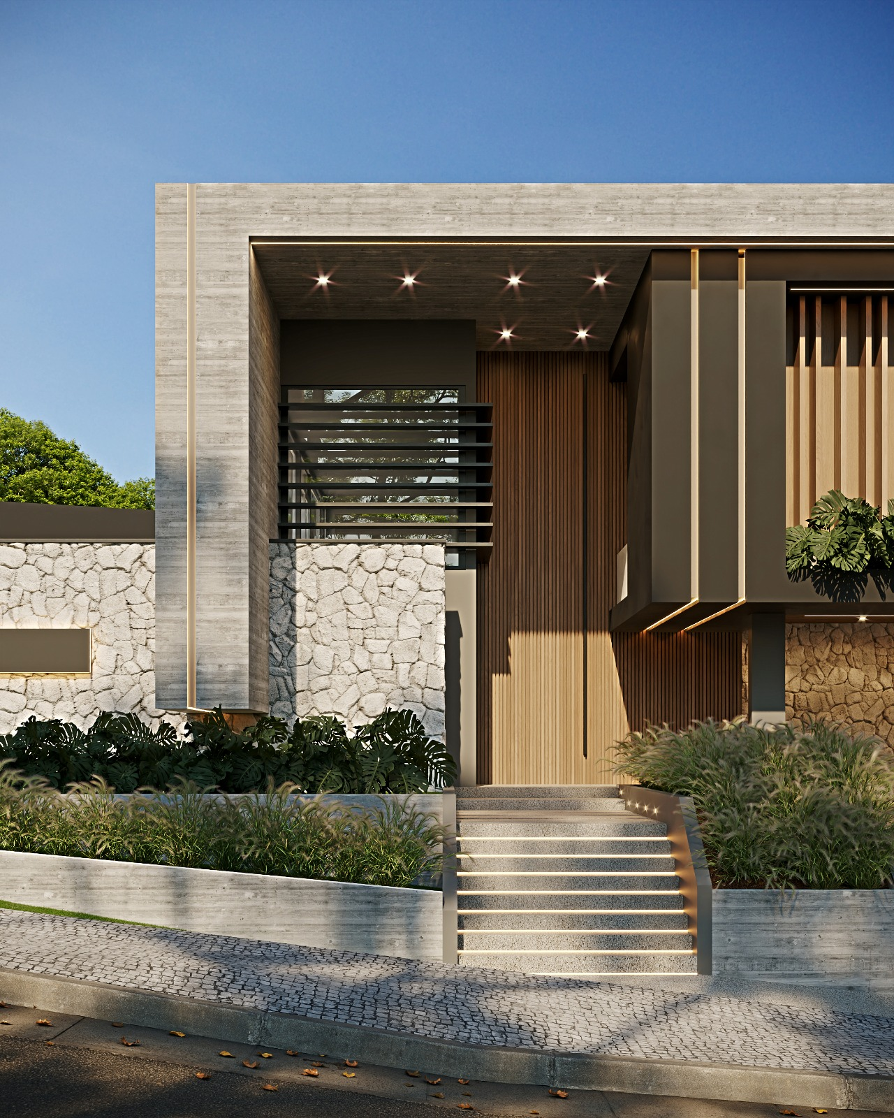 Projeto residencial contemporâneo